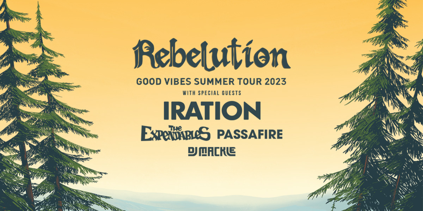 Rebelution Good Vibes Summer Tour 2023 Freeman Arts Pavilion